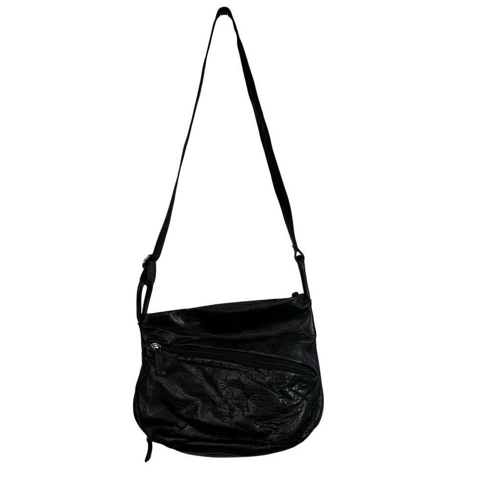 Osgoode Marley Feel‎ The Difference Black Leather Crossbody Bag Purse